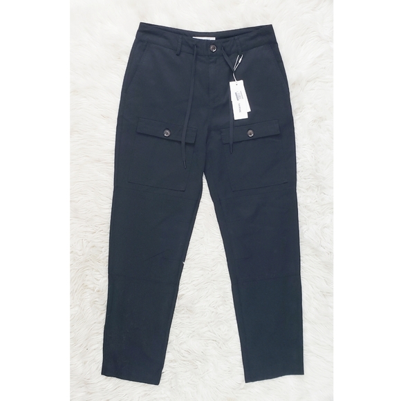 NEW Samsoe & Samsoe Sukari Tie Waist Black Trouser - Picture 2 of 7